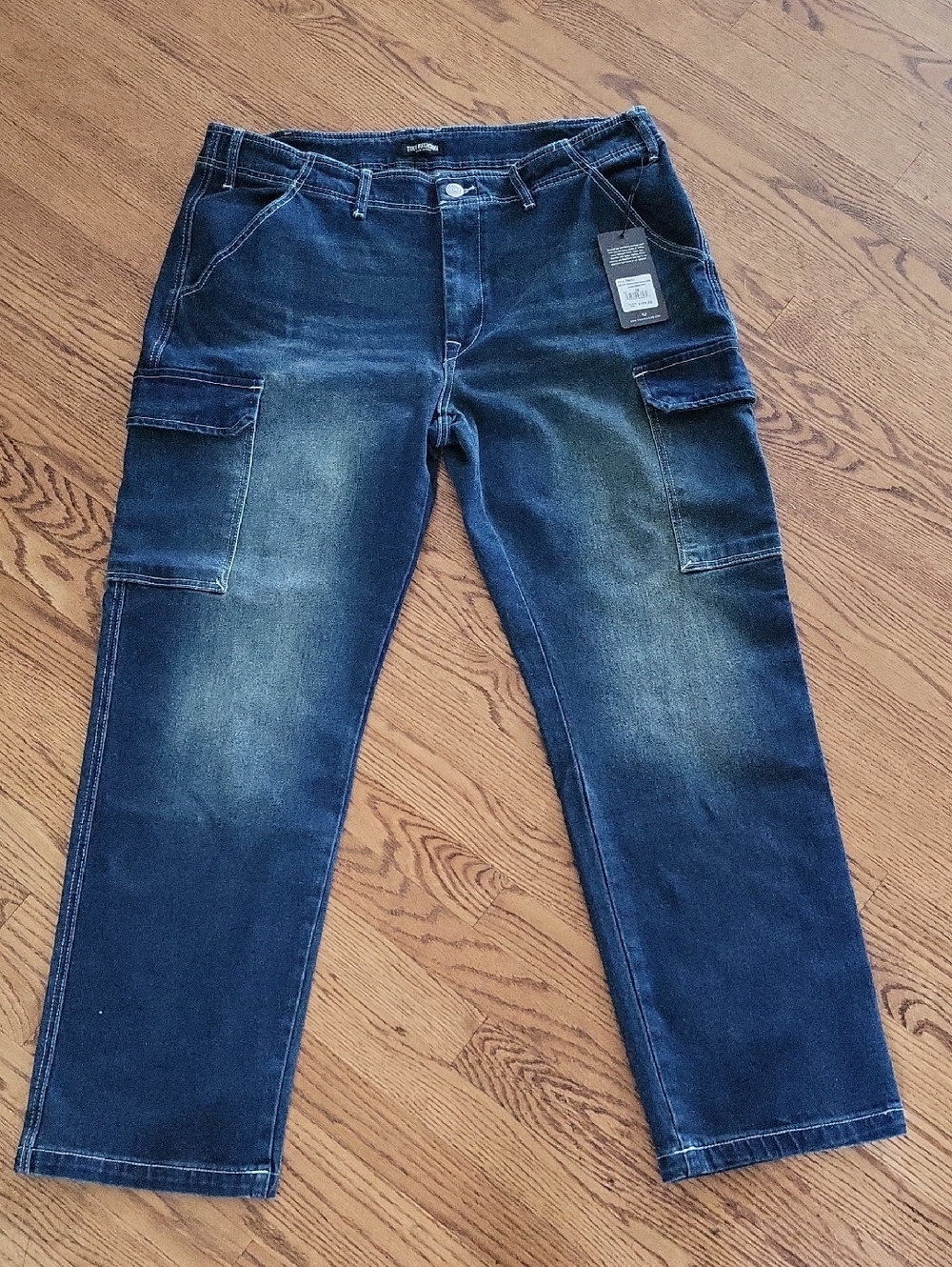 TRUE RELIGION Men's Denim Cargo Pants Jeans Size 36 NWT